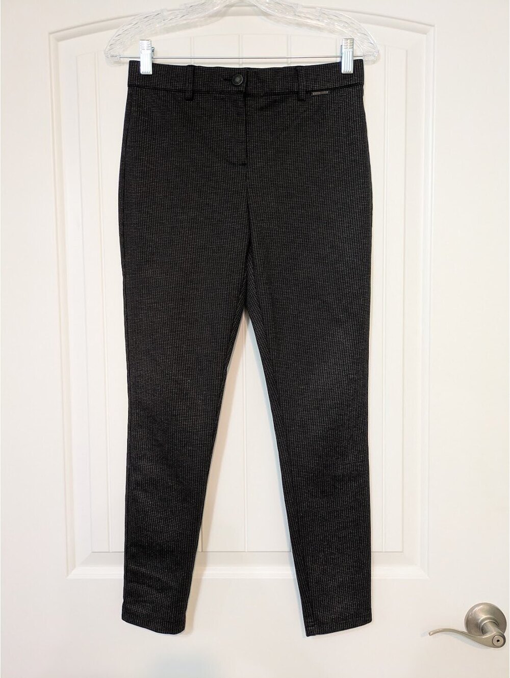 Mario Serrani Slim Trouser Small Black Check